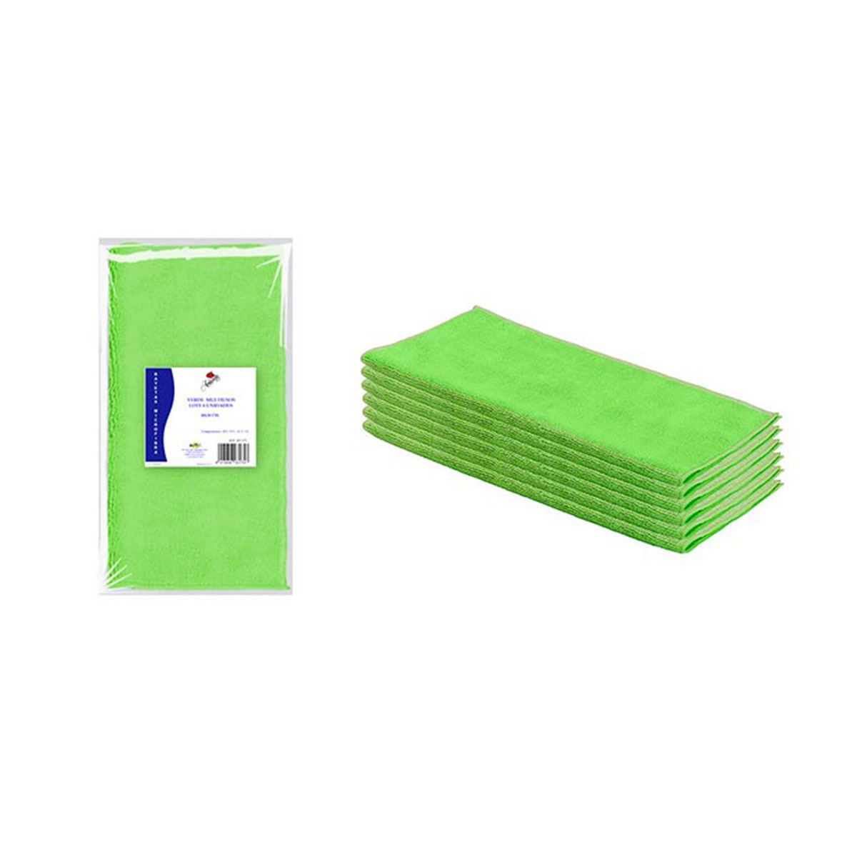 PACK 12 UNIDADES DE BAYETAS MICROFIBRA VERDES